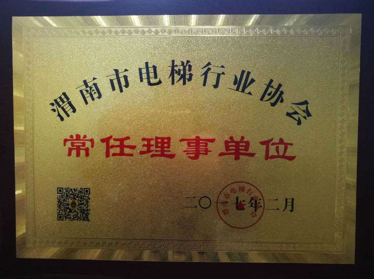 渭南市電梯行業協會常任理事會